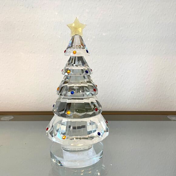 Jeweled Crystal Christmas Tree w/ Gold Star Topper 7.5in Luxe Holiday Decor NEW - Picture 11 of 13